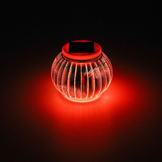 Solar Powered Colorful 3D Lantern Light Sensor LED Lawn Lamp for Garden Yard Outdoor Solar Powered Colorful 3D Lantern Light Sensor LED Lawn Lamp for Garden Yard Outdoor