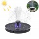 Solar Powered Floating Water Fountain Pump Panel with LED Light for Pool Garden Pond Watering Submersible