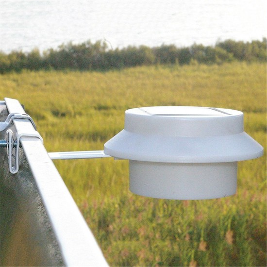 Solar Powered LED Fence Light Outdoor Waterproof Wall Garden Lamp for Corridor Street