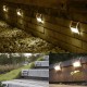 Solar Powered LED Fence Wall Light Outdoor Garden Lighting Step Shed Path Lamp