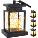 Solar Powered LED Lantern Hanging Light Candle / Copper Wire Yard Outdoor Garden Lamp