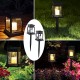 Solar Powered LED Lantern Hanging Light Candle / Copper Wire Yard Outdoor Garden Lamp