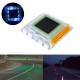 Solar Powered LED Outdoor Garden Ground Road Stud Light Traffic Path Deck Dock Step Warning Lamp