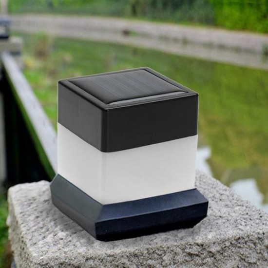 Solar Powered LED Square White Light For Fence Post Pool Garden Outdoor Decor Solar Powered LED Square White Light For Fence Post Pool Garden Outdoor Decor