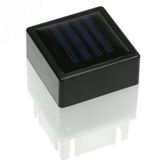 Solar Powered LED Square White Light For Fence Post Pool Garden Outdoor Decor Solar Powered LED Square White Light For Fence Post Pool Garden Outdoor Decor