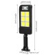 Solar Powered LED Wall Light Motion Sensor 120 COB Outdoor Home Street Lamp with Remote Control