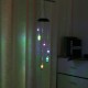 Solar Powered LED Wishing Bottle Wind Chime Hanging Light Color Changing Lamp Garden Decor Room