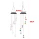 Solar Powered LED Wishing Bottle Wind Chime Hanging Light Color Changing Lamp Garden Decor Room