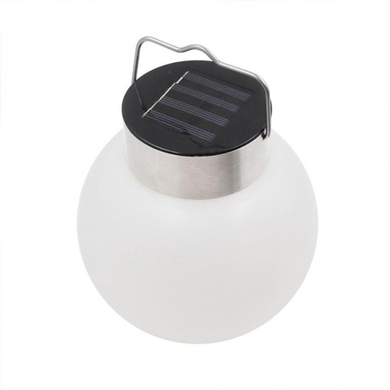 Solar Powered Light Control Waterproof Ball Shaped Flame Hanging Light for Garden Landscape Decor