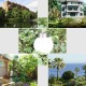 Solar Powered Light Control Waterproof Ball Shaped Flame Hanging Light for Garden Landscape Decor Solar Powered Light Control Waterproof Ball Shaped Flame Hanging Light for Garden Landscape Decor