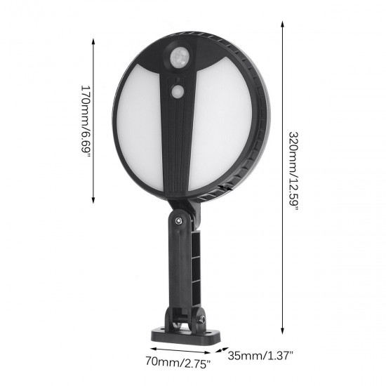 Solar Powered PIR Motion Sensor LED Wall Light Waterproof Street Lamp Outdoor Decor with Remote Control Solar Powered PIR Motion Sensor LED Wall Light Waterproof Street Lamp Outdoor Decor with Remote Control