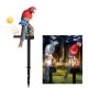 Solar Powered Parrot LED Landscape Lamp Waterproof Garden Outdoor Path Light