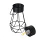 Solar Powered Retro Vintage Hanging Metal Cage Light Outdoor Garden Lantern With Bulb
