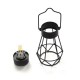 Solar Powered Retro Vintage Hanging Metal Cage Light Outdoor Garden Lantern With Bulb Solar Powered Retro Vintage Hanging Metal Cage Light Outdoor Garden Lantern With Bulb