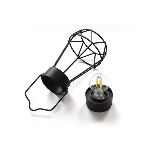 Solar Powered Retro Vintage Hanging Metal Cage Light Outdoor Garden Lantern With Bulb Solar Powered Retro Vintage Hanging Metal Cage Light Outdoor Garden Lantern With Bulb