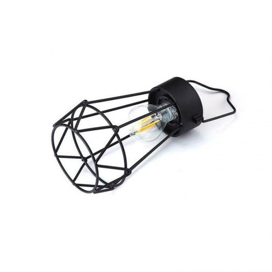 Solar Powered Retro Vintage Hanging Metal Cage Light Outdoor Garden Lantern With Bulb Solar Powered Retro Vintage Hanging Metal Cage Light Outdoor Garden Lantern With Bulb