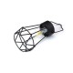 Solar Powered Retro Vintage Hanging Metal Cage Light Outdoor Garden Lantern With Bulb