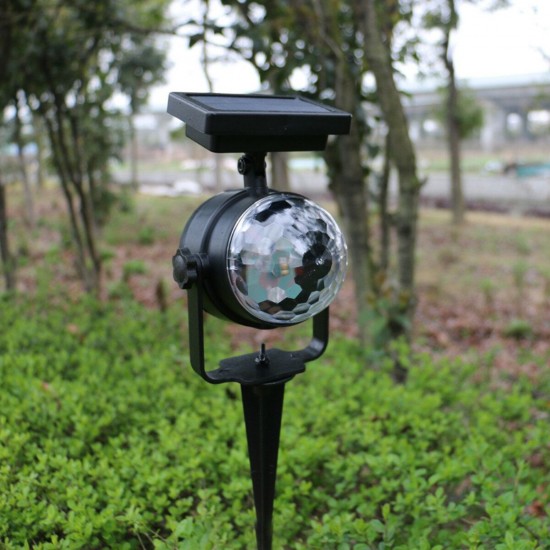 Solar Powered Rotating LED Projection Light Colorful Garden Lawn Lamp Waterproof Outdoor Lighting Solar Powered Rotating LED Projection Light Colorful Garden Lawn Lamp Waterproof Outdoor Lighting