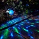 Solar Powered Rotating LED Projection Light Colorful Garden Lawn Lamp Waterproof Outdoor Lighting