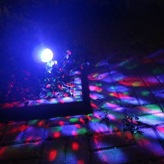Solar Powered Rotating LED Projection Light Colorful Garden Lawn Lamp Waterproof Outdoor Lighting Solar Powered Rotating LED Projection Light Colorful Garden Lawn Lamp Waterproof Outdoor Lighting