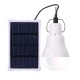 Solar Powered Shed Light Bulb LED Portable Hang Up Lamp Hooking Outdoor Camping
