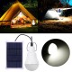 Solar Powered Shed Light Bulb LED Portable Hang Up Lamp Hooking Outdoor Camping