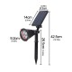 Solar Powered Spot 7 Color Adjustable LED Spotlight IP65 Outdoor Security Lawn Light Split Lamp