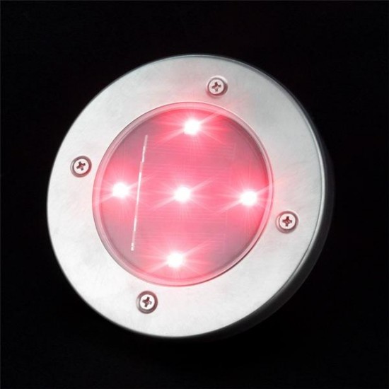 Solar Powered Stainless 5 LED Ground Buried Light Waterproof for Outdoor Garden Path Decor Solar Powered Stainless 5 LED Ground Buried Light Waterproof for Outdoor Garden Path Decor