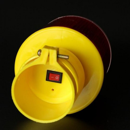 Solar Powered Traffic Warning Light LED Safety Signal Beacon Emergency Alarm Lamp