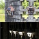 Solar Powered Wall Light Mount LED Landscape Fence Yard Garden Path Lamp Outdoor