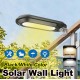 Solar Wall Lights Outdoor LED Street Garden Lamp IP65 Waterproof Black/White