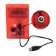 Solar/USB Powered Alarm Light Remote Control Human Body Induction Infrared 129dB Sound and Flashing Strobe Light Alarm Lamp Anti-Theft