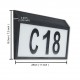 Doorplate Outdoor LED Solar Light Address Numbers Letters Waterproof Lamp Home Letter Number Stickers House Number Wall Lamp