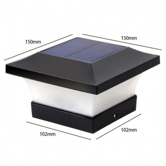 LED Solar Power Garden Light Square Post Lights IP65 Waterproof Column Light for Outdoor Garden Courtyard Porch Wall Lamp LED Solar Power Garden Light Square Post Lights IP65 Waterproof Column Light for Outdoor Garden Courtyard Porch Wall Lamp