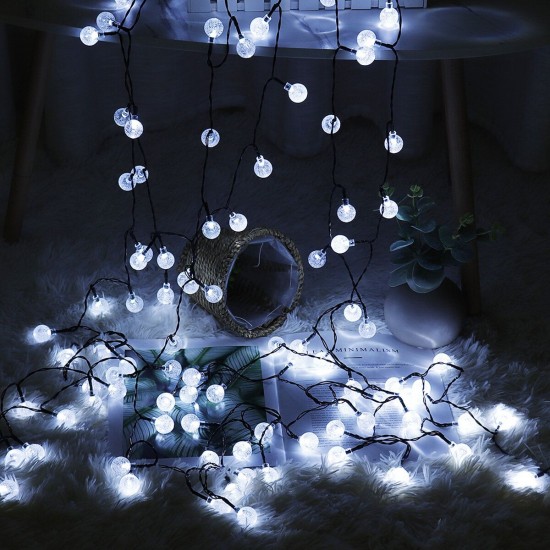 USB + Solar Powered 60 LED String Light Garden Path Yard Decor Lamp Waterproof USB + Solar Powered 60 LED String Light Garden Path Yard Decor Lamp Waterproof