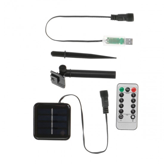 USB + Solar Powered 60 LED String Light Garden Path Yard Decor Lamp Waterproof USB + Solar Powered 60 LED String Light Garden Path Yard Decor Lamp Waterproof