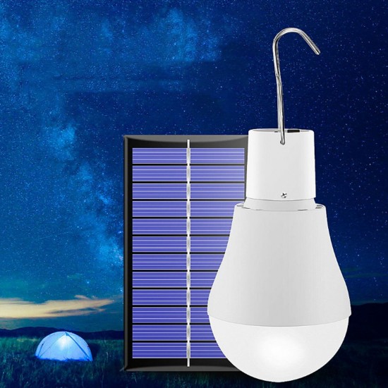 USB Portable Solar Powered LED Light Bulb Outdoor Camping Yard Lamp With Hook DC5V