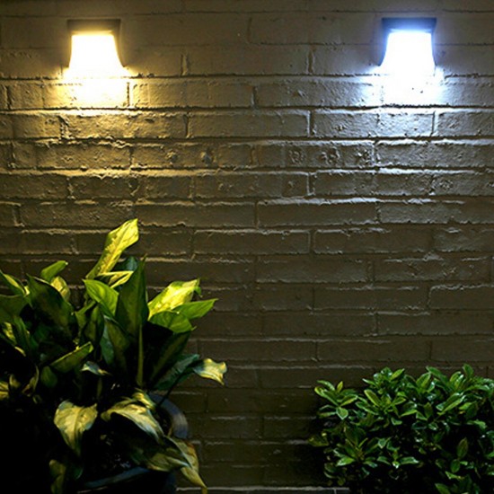Warm/White Light LED Solar Stair Light Garden Outdoor Landscape Stake Path Lamp