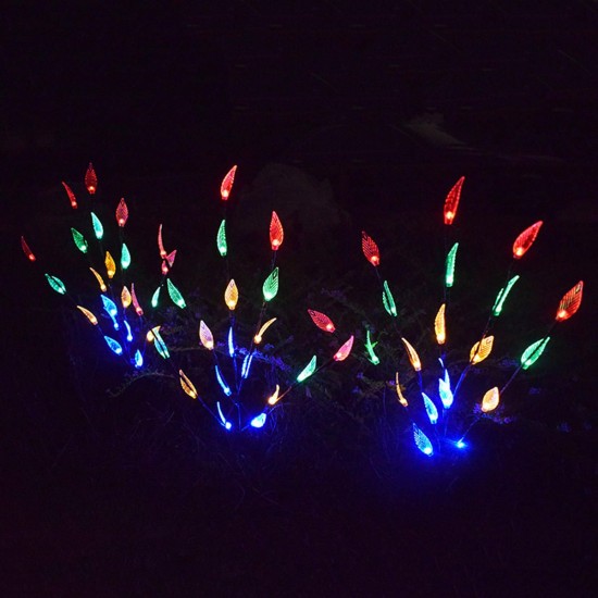 Waterproof Colorful Branch Tree Leaf Garden Lawn LED Solar Light Outdoor Landscape Lamp Waterproof Colorful Branch Tree Leaf Garden Lawn LED Solar Light Outdoor Landscape Lamp