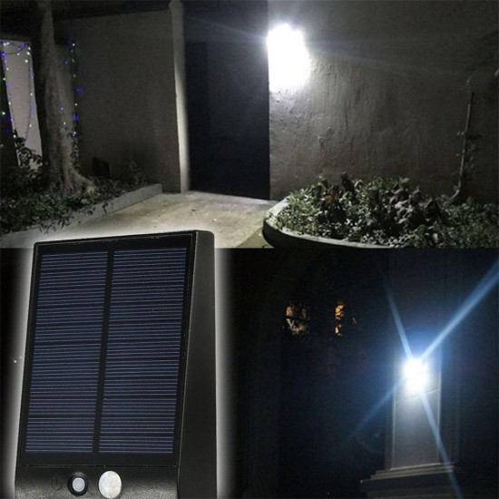 Waterproof IP65 PIR Sensor 24 LED Solar Light White/Black Shade White Light Wall Lamp Outdoor Genden