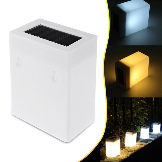 Waterproof LED Solar Light Fence Wall Lamp Outdoor Garden Landscape Light White/Warm White