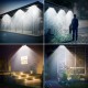 Waterproof PIR Motion Sensor 9/21/33LED Solar Power Wall Light Outdoor Garden Yard Home Lamp
