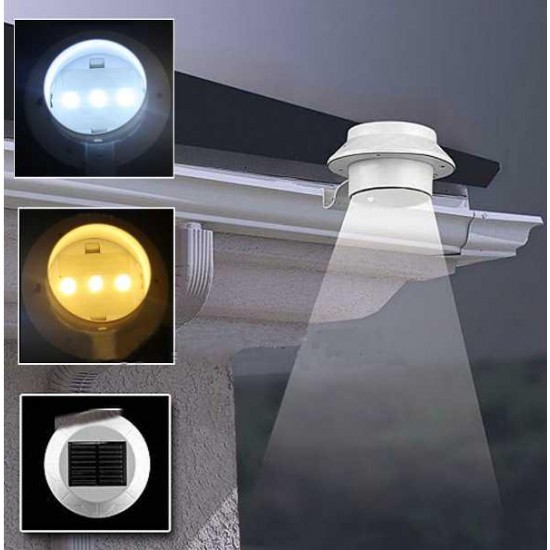 Waterproof Solar LED Light Outdoor Garden Yard Gutter Pathway Lamp