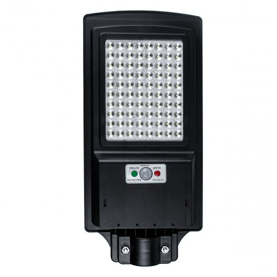 100W LED Solar Street Light Radar Motion Sensor Power Panel Wall Lamp Outdoor Garden IP65 Decor with Remote Control