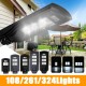 106/261/324 LED Solar Street Light Induction PIR Motion Sensor Garden Wall Lamp