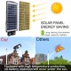 20W Waterproof Solar Street Light Outdoor without Mounting Pole,Light Control + Radar Sensor Solar Floodlight Security Wall Lamp