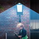 24W 60LED Solar Dimming Wall Street Light Waterproof PIR Motion Sensor Outdoor Garden Yard Lamp