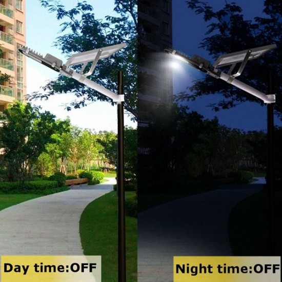 24W Solar Powered LED COB Light-controlled Sensor Street Road Light Waterproof for Outdoor Garden