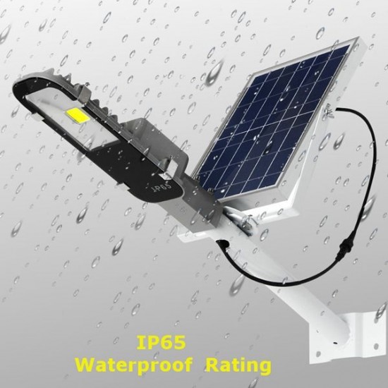 24W Solar Powered LED COB Light-controlled Sensor Street Road Light Waterproof for Outdoor Garden