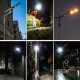 250/450/800W Solar LED Cool White Street Light Waterproof Outdoor Lamp w/ Remote